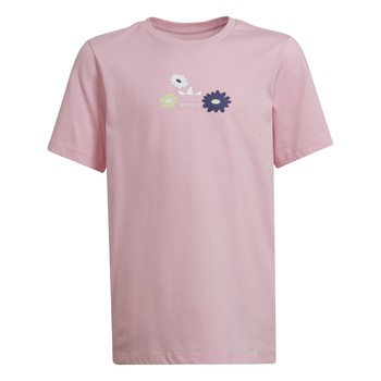 Clothing Girl short-sleeved t-shirts adidas Originals CATHERINE Pink