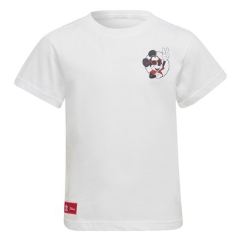 material Children short-sleeved t-shirts adidas Originals CASSI White