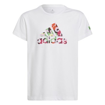 Clothing Girl short-sleeved t-shirts Adidas Sportswear ELOISHA White