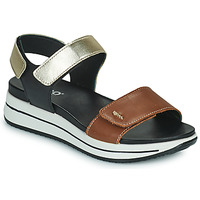 Shoes Women Sandals IgI&CO 1675300 Black / Gold / Brown