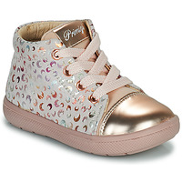 Shoes Girl High top trainers Primigi 1854211 White / Pink / Gold