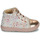 Shoes Girl High top trainers Primigi 1854211 White / Pink / Gold