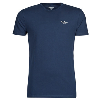 Clothing Men short-sleeved t-shirts Pepe jeans ORIGINAL BASIC NOS Blue