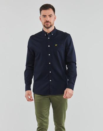 Clothing Men long-sleeved shirts Lyle & Scott Oxford Shirt Blue