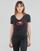 material Women short-sleeved t-shirts Ikks BU10095 Black