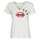material Women short-sleeved t-shirts Ikks BU10095 White