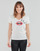 material Women short-sleeved t-shirts Ikks BU10095 White
