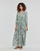 material Women Long Dresses Ikks BU30275 Green