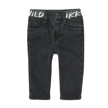 material Boy straight jeans Ikks ECHOGRAPHISE Black