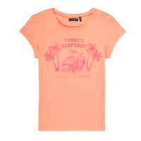 Clothing Girl short-sleeved t-shirts Ikks ECLATOS Orange