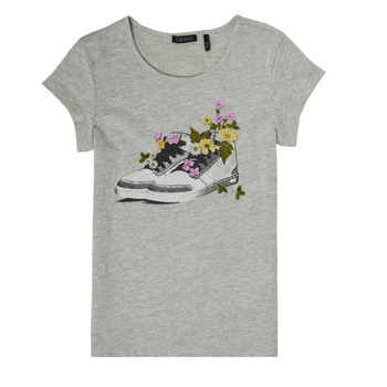 Clothing Girl short-sleeved t-shirts Ikks ECOMUSSE Grey