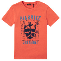 material Boy short-sleeved t-shirts Ikks FACRIT Orange