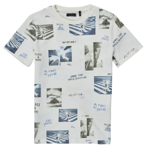 material Boy short-sleeved t-shirts Ikks JUSSIFE White