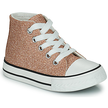 Shoes Girl High top trainers Citrouille et Compagnie OUTIL Champagne