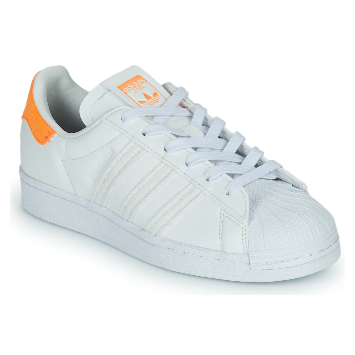 Low Free Spartoo - trainers Shoes / | W ! White Women SUPERSTAR delivery adidas Orange - top NET Originals