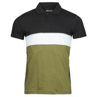 material Men short-sleeved polo shirts Yurban CASTOR Kaki / Black / White