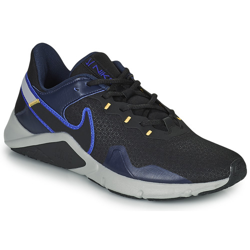 Nike Legend Essential 2 Black / Blue - Free delivery Spartoo NET ! - Low top trainers USD/$63.00