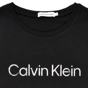 Calvin Klein Jeans INSTITUTIONAL SILVER LOGO T-SHIRT DRESS Black