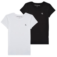 material Girl short-sleeved t-shirts Calvin Klein Jeans 2-PACK SLIM MONOGRAM TOP Multicolour
