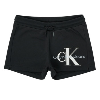 material Girl Shorts / Bermudas Calvin Klein Jeans REFLECTIVE MONOGRAM SHORTS Black