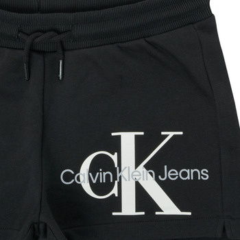 Calvin Klein Jeans REFLECTIVE MONOGRAM SHORTS Black
