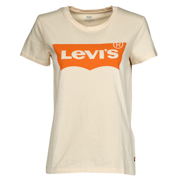 material Women short-sleeved t-shirts Levi's WT-GRAPHIC TEES Seasonal / Bw / Angora