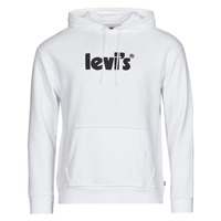 Clothing Men sweaters Levi's RELAXED GRAPHIC PO Poster / Hoodie / White