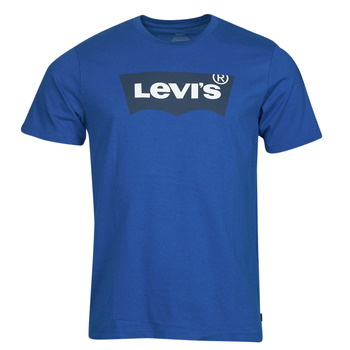 material Men short-sleeved t-shirts Levi's GRAPHIC CREWNECK TEE Bw / Surf / Blue