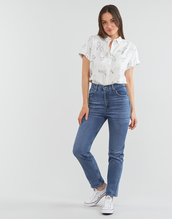 material Women straight jeans Levi's 70S HIGH SLIM STRAIGHT Sonoma / Case