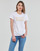 Clothing Women short-sleeved t-shirts Levi's THE PERFECT TEE Wavy / Bw / White
