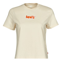 material Women short-sleeved t-shirts Levi's GRAPHIC CLASSIC TEE Logo / Angora