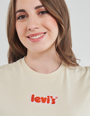Levi's GRAPHIC CLASSIC TEE Chenille / Poster / Logo / Angora