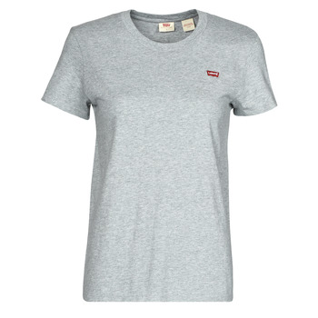 material Women short-sleeved t-shirts Levi's PERFECT TEE Heather / Grey