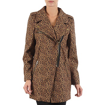 Clothing Women coats Brigitte Bardot BB43110 Brown / Leopard