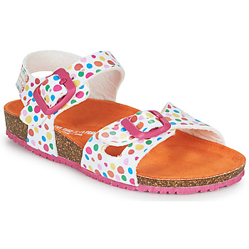 Shoes Girl Sandals Agatha Ruiz de la Prada Bio White / Multicolour