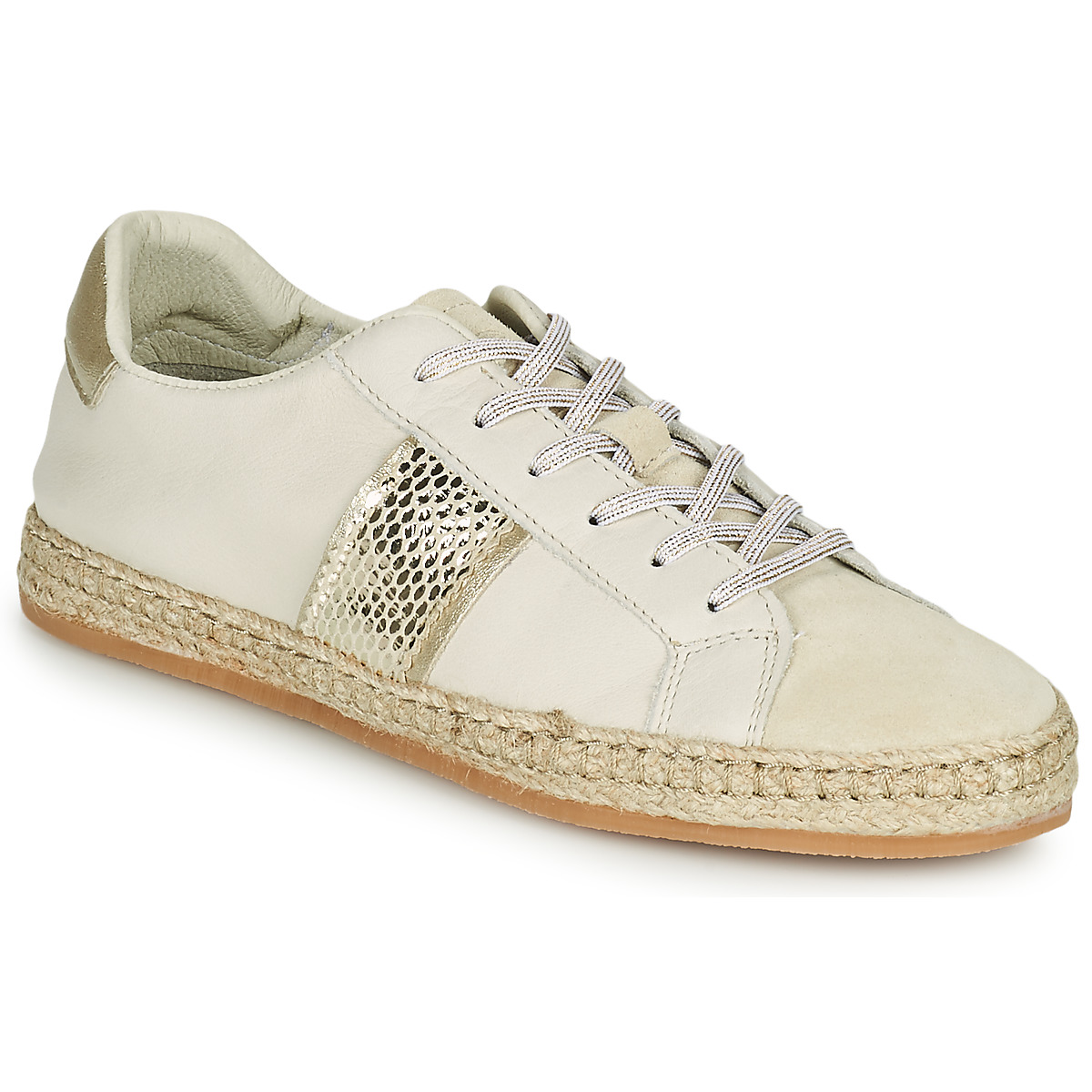 Shoes Women Low top trainers Betty London NECE White / Gold