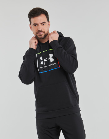 material Men sweaters Under Armour RIVAL FLC GRAPHIC Black