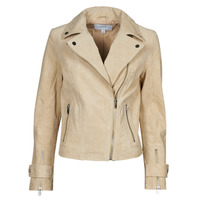 material Women Leather jackets / Imitation le Vila VIKIRAN Beige