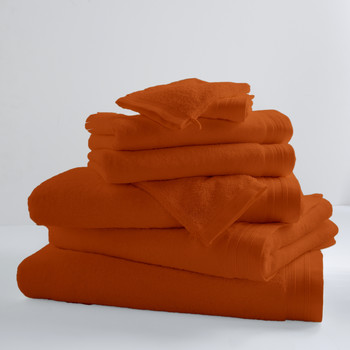 Home Towel and flannel Tradilinge PAPAYE X2 Orange