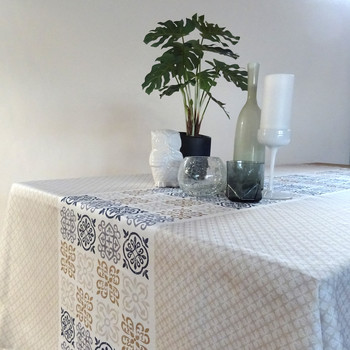 Home Tablecloth Tradilinge CARO Grege