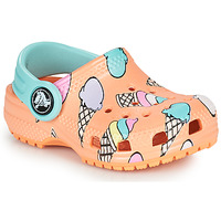 Shoes Girl Clogs Crocs Classic Pool Party Clog T Orange / Multicolour