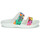 Shoes Women Mules Crocs ClassicCrocsRetroResortSandal White / Multicolour