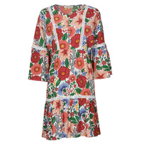 material Women Short Dresses Derhy TREILLIS FLOWER Multicolour
