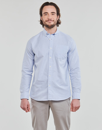 material Men long-sleeved shirts Selected SLHREGRICK Blue