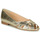 Shoes Women Ballerinas Maison Minelli PERRINE Gold