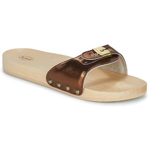 Scholl PESCURA FLAT Bronze - Free delivery Spartoo NET ! - Shoes Mules Women USD/$84.00