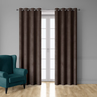 Home Curtains & blinds DecoByZorlu Leeds Chocolate