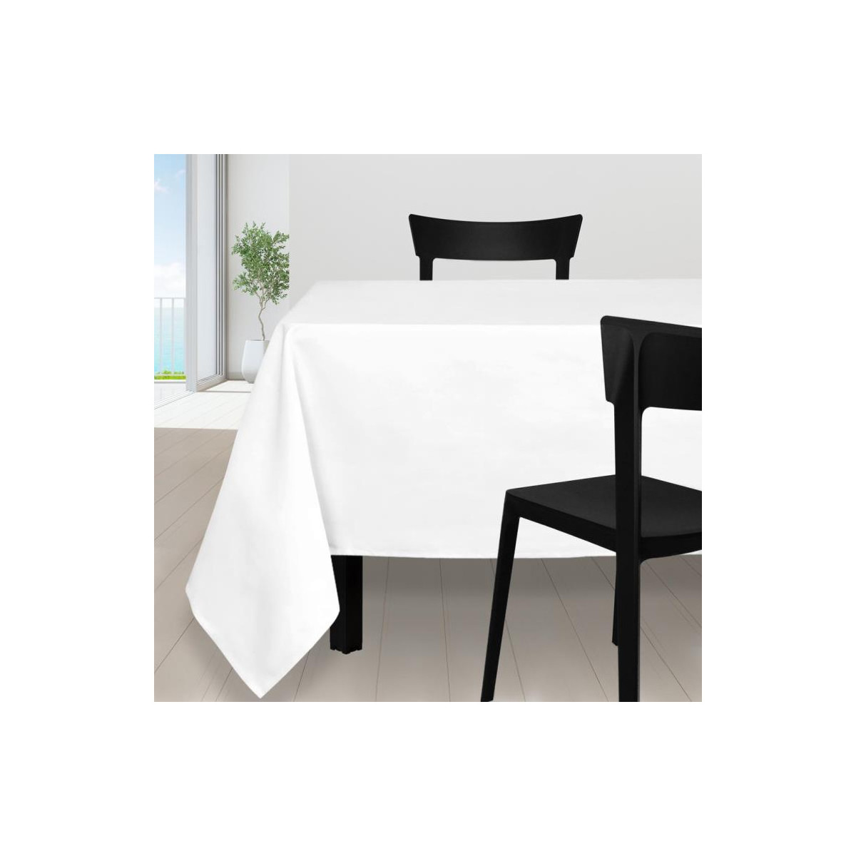 Home Tablecloth Soleil D'Ocre ALIX White