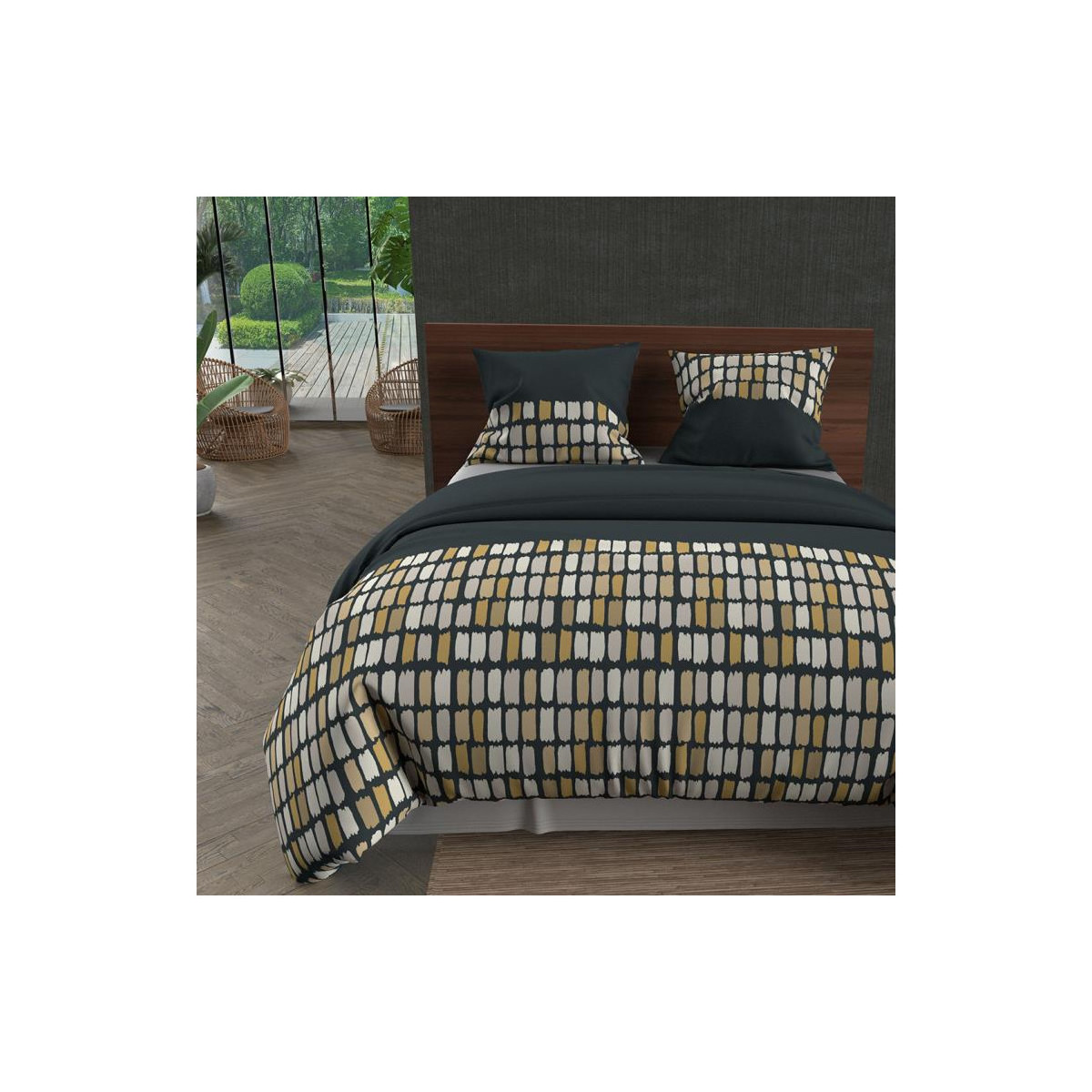 Home Bed linen Soleil D'Ocre FABIO Grey