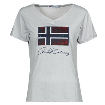 material Women short-sleeved t-shirts Geographical Norway JOISETTE Grey